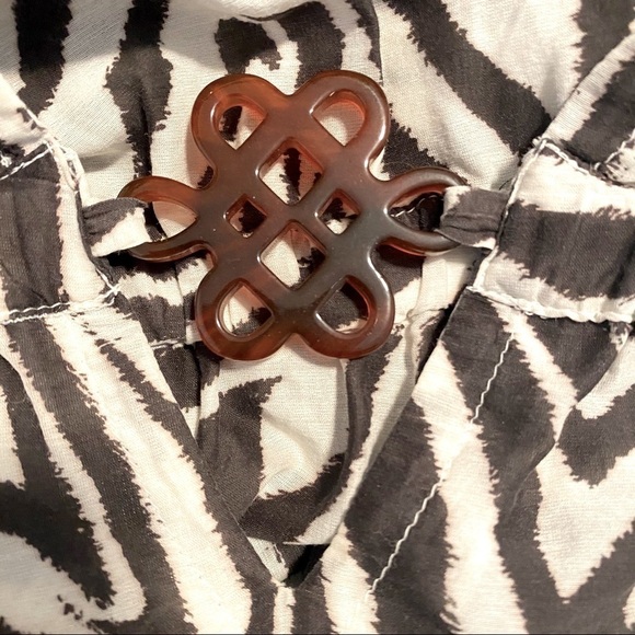 Diane Von Furstenberg Sexy Lightweight Zebra Mini Summer Dress Beach Cover Up M - Picture 2 of 8